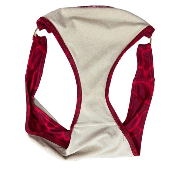 RED VICTORIA’s SECRET GIRAFFE PRINT BIKINI BOTTOMS - Picture 3 of 6
